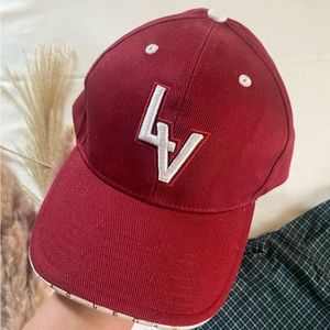 Las Vegas burgundy snap hat women one size fits all new